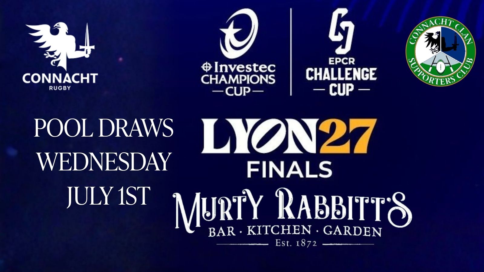 ECPR Champions Cup Draw at HQ
